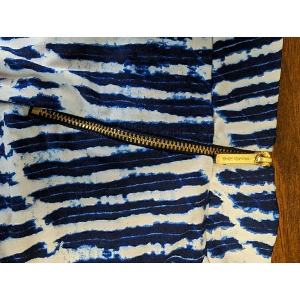 Michael Kors Stripped Blue/White Leggings Women's Size 6. - Picture 4 of 7